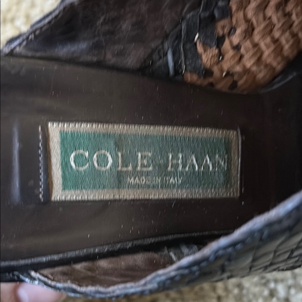 Chic Black and Brown Women's Mules - Picture 2 of 6